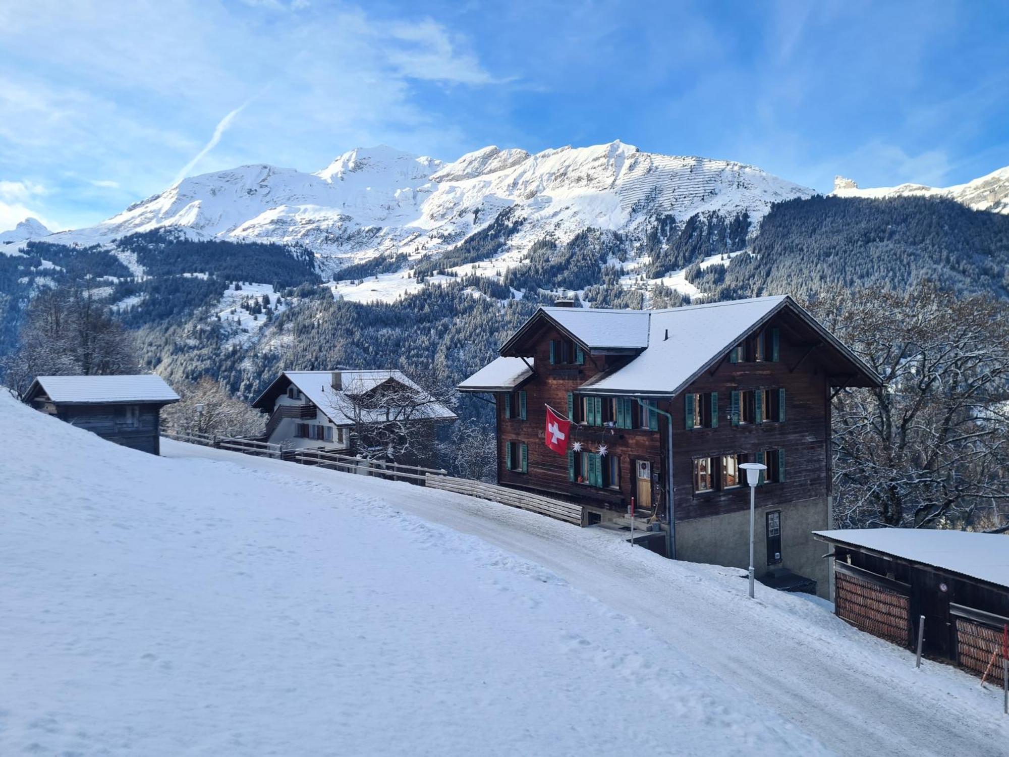 Appartamento Traditional Chalet In Wengen - Top Floor Esterno foto